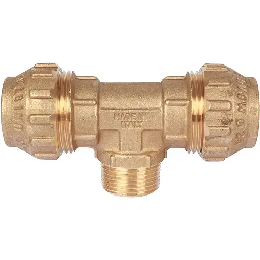 Тройник компрессионный переходной 25мм x ¾&quot;н x 25мм Tiemme 3400069