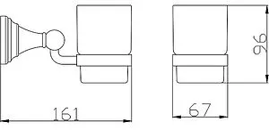 Стакан Rav Slezak Morava retro бронза MKA0201SM, 2
