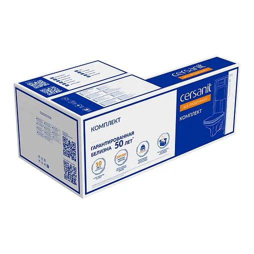 Комплект 6 в 1 Cersanit City Smart CO DPL EO slim LP/Vector/Estetica 68305 с кнопкой Estetica черный матовый с рамкой хром