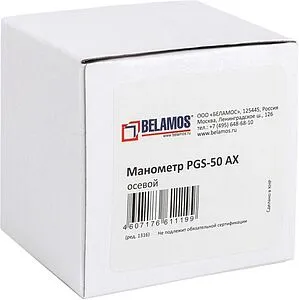 Манометр аксиальный Belamos 50мм 6 бар ¼&quot; PGS50 AX, 5