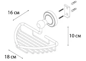 Мыльница Fixsen Antik бронза FX-61109 Мыльница Fixsen Antik бронза FX-61109, 3