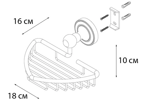 Мыльница Fixsen Antik бронза FX-61109
