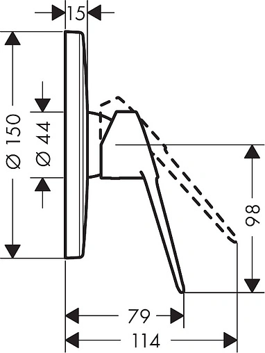 Смеситель для душа скрытого монтажа Hansgrohe Novus Loop хром 71365000