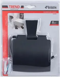 Держатель туалетной бумаги Fixsen Trend чёрный матовый FX-97810 Держатель туалетной бумаги Fixsen Trend чёрный матовый FX-97810, 4