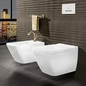 Унитаз подвесной безободковый Villeroy&Boch Finion CeramicPlus белый 4664R0R1, 5