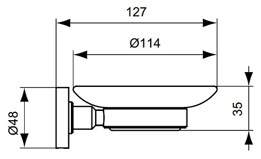 Мыльница Ideal Standard IOM хром A9123AA