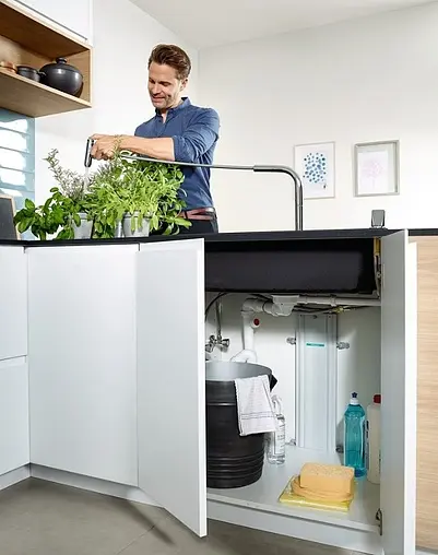 Мойка кухонная с встроенным смесителем Hansgrohe C51-F660-07 77x51 черный 43218000