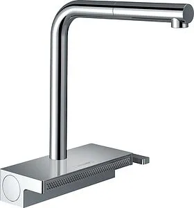 Смеситель для кухни с выдвижным изливом Hansgrohe Aquno Select M81 250 2jet sBox хром 73830000 Смеситель для кухни с выдвижным изливом Hansgrohe Aquno Select M81 250 2jet sBox хром 73830000, 1
