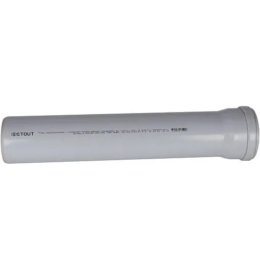 Труба канализационная внутренняя бесшумная D=110мм L=500мм Stout SKB-0002-011050