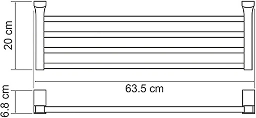 Полка для полотенец Wasserkraft Leine хром 5011