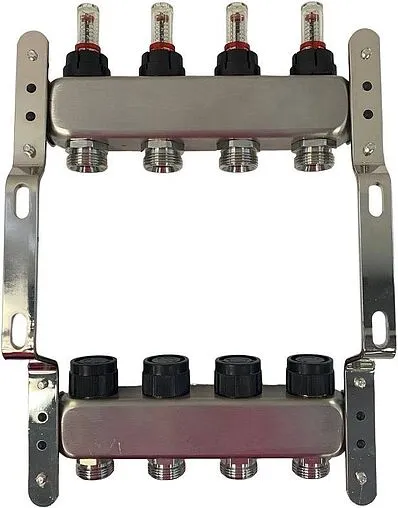 Группа коллекторная с расходомерами 13 отводов 1"в/в x ¾"ек WAAG WG.589.0613
