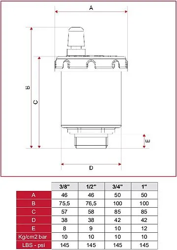 Воздухоотводчик автоматический ⅜&quot;н Itap 3620038