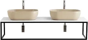 Консоль подвесная BelBagno 140 чёрный матовый EK-140-ST+ Консоль подвесная BelBagno 140 чёрный матовый EK-140-ST+, 1