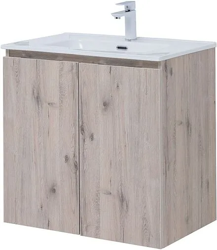 Тумба-умывальник подвесная Aquanet Алвита New 70 дуб веллингтон 00303906+00284027