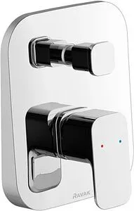 Смеситель для ванны скрытого монтажа Ravak 10° Free хром X070136, 1