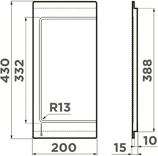 Разделочная доска Omoikiri CB-05-WOOD-M венге 4999053