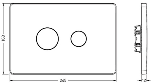 Клавиша смыва для унитаза ArtCeram File 703.000.05 белый глянцевый