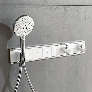 Термостат для 3 потребителей Hansgrohe RainSelect белый/хром 15356400, 4