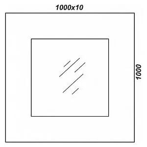 Зеркало Clarberg Papyrus 100 светлое дерево Pap-w.02.10/LIGHT Зеркало Clarberg Papyrus 100 светлое дерево Pap-w.02.10/LIGHT, 2