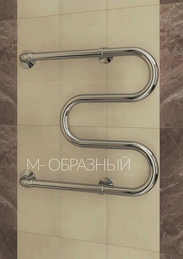 Полотенцесушитель водяной Terminus М-образный AISI 32х2 500х400 полированная сталь 4620768881138