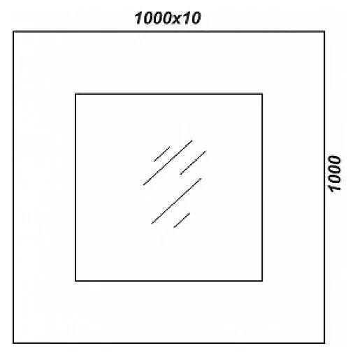 Зеркало Clarberg Papyrus 100 светлое дерево Pap-w.02.10/LIGHT