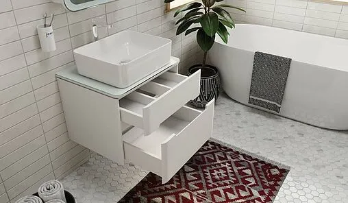 Тумба под умывальник подвесная Jorno Bosko 60 белый Bos.01.60/P/W Тумба под умывальник подвесная Jorno Bosko 60 белый Bos.01.60/P/W