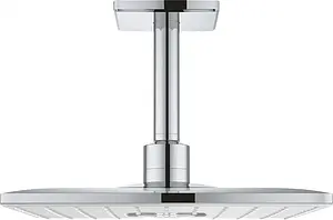 Лейка верхнего душа с потолочным креплением Grohe Rainshower SmartActive Cube белый/хром 26481LS0 Лейка верхнего душа с потолочным креплением Grohe Rainshower SmartActive Cube белый/хром 26481LS0, 1