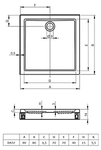Поддон для душа Riho Davos 249 D002005005 Поддон для душа Riho Davos 249 D002005005, 2
