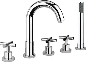 Смеситель на борт ванны на 5 отверстий Fiore XT хром 25CR0505 Смеситель на борт ванны на 5 отверстий Fiore XT хром 25CR0505, 1