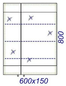 Шкаф-зеркало Aqwella Brig 60 R сосна магия Br.04.06/SM Шкаф-зеркало Aqwella Brig 60 R сосна магия Br.04.06/SM, 2