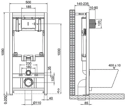 Комплект 5 в 1 BelBagno Loto BB070CHR/SC/BB002-80/BB014-SR-BIANCO с кнопкой белый глянцевый