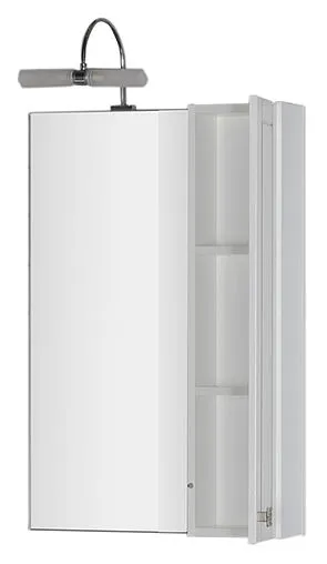 Шкаф-зеркало Aquanet Честер 60 белый/серебро 182681