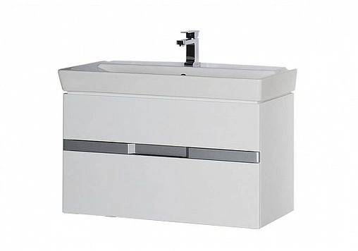 Тумба-умывальник Aquanet Виго 100 белый 00183403+00168784