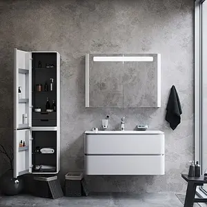 Шкаф-зеркало Am.Pm Sensation 100 белый M30MCX1001WG Шкаф-зеркало Am.Pm Sensation 100 белый M30MCX1001WG, 5