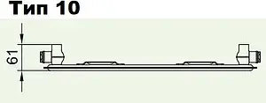 Радиатор стальной панельный Kermi Profil-K тип 10 400 x 600 мм FK0100400601N2Y Радиатор стальной панельный Kermi Profil-K тип 10 400 x 600 мм FK0100400601N2Y, 2