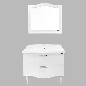 Зеркало Comforty Монако 100 белый 00004136986CF Зеркало Comforty Монако 100 белый 00004136986CF, 5