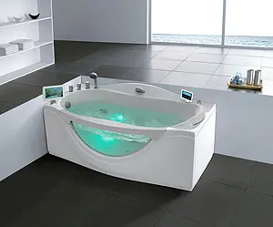 Ванна акриловая с гидромассажем Gemy 171x92 L G9072 O L, 3