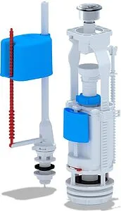 Комплект арматуры для бачка двухрежимный ½" пластик нижний Ани Пласт Эконом WC3550C Комплект арматуры для бачка двухрежимный ½" пластик нижний Ани Пласт Эконом WC3550C, 1