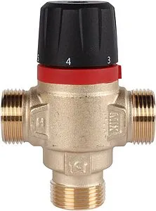 Трехходовой термостатический смесительный клапан ¾" +20...+43°С Kvs 1.6 Rommer RVM-0121-164320 Трехходовой термостатический смесительный клапан ¾" +20...+43°С Kvs 1.6 Rommer RVM-0121-164320, 4