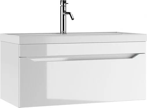 Тумба под умывальник подвесная Айсберг Bazis 90 белый DA5904T