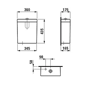 Бачок для унитаза Laufen Palomba белый 8.2880.3.000.291.1 Бачок для унитаза Laufen Palomba белый 8.2880.3.000.291.1, 2