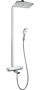 Душевая система с термостатом для ванны Hansgrohe Raindance Select E 360 1jet хром/белый 27113400 Душевая система с термостатом для ванны Hansgrohe Raindance Select E 360 1jet хром/белый 27113400, 1