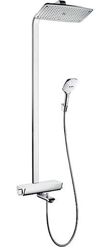 Душевая система с термостатом для ванны Hansgrohe Raindance Select E 360 1jet хром/белый 27113400