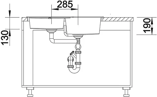 Мойка кухонная Blanco Metra 9 Е 83 белый 515568