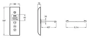 Термостат для 2 потребителей Jacob Delafon DTV Prompt белый 527D-0, 2