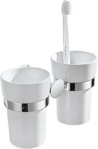 Стакан двойной IDDIS Vico хром VICSBC2i45 Стакан двойной IDDIS Vico хром VICSBC2i45, 1