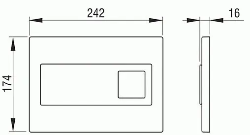 Инсталляция для подвесного унитаза Set 3 в 1 Pestan Fluenta SET40006356DW кнопки/белый, рамка/белый