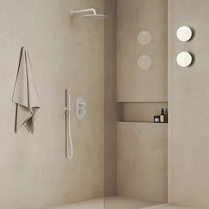 Термостат для 2 потребителей Ravak Espirit белый X070249 Термостат для 2 потребителей Ravak Espirit белый X070249, 3