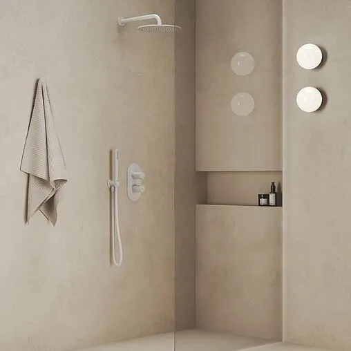 Термостат для 2 потребителей Ravak Espirit белый X070249 Термостат для 2 потребителей Ravak Espirit белый X070249