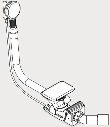 Слив-перелив для ванны Kaldewei Asymmetric Duo KA 4060 белый 687772040001 Слив-перелив для ванны Kaldewei Asymmetric Duo KA 4060 белый 687772040001